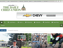 Tablet Screenshot of dailychiefunion.com